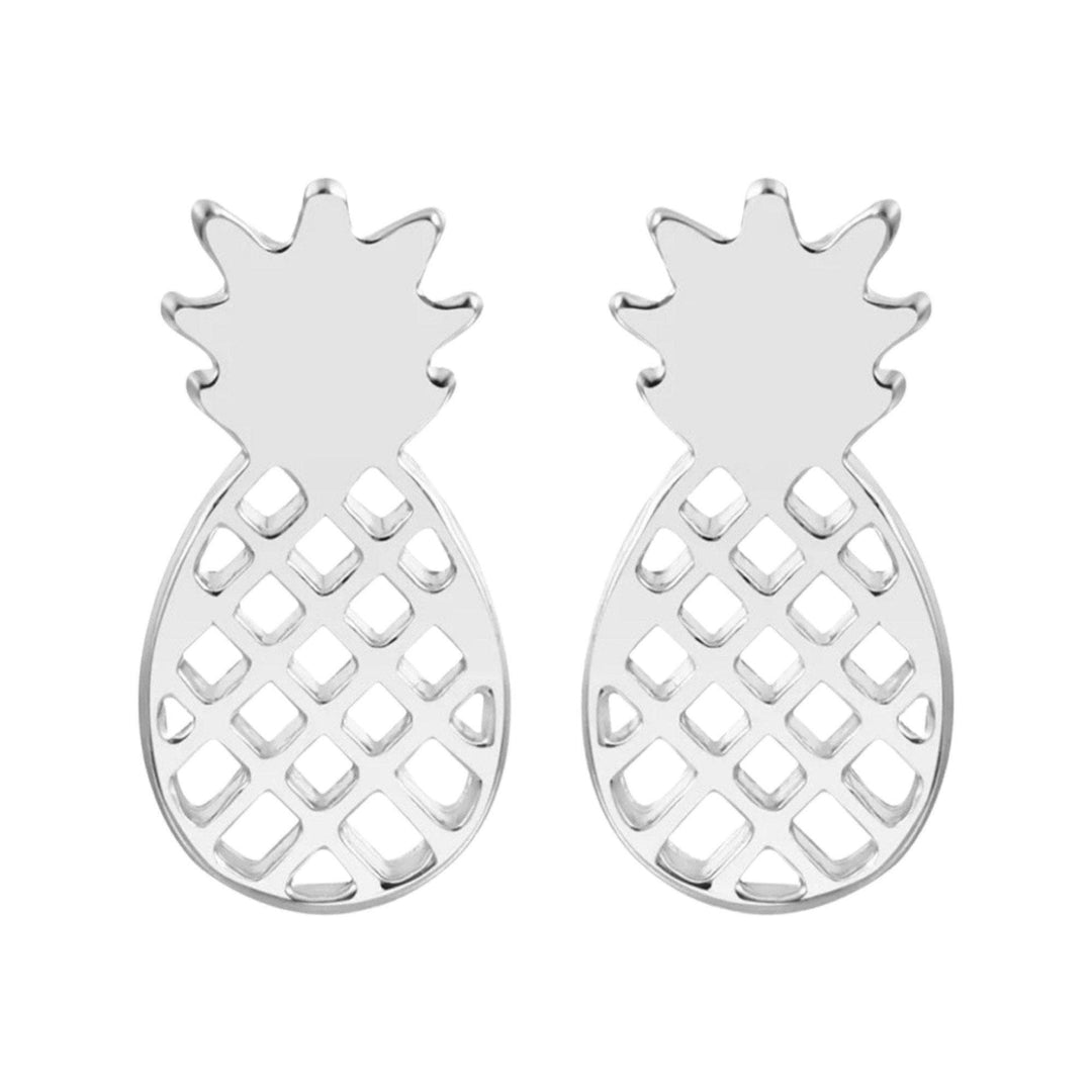 Boucles d'oreilles ananas, boucles d'oreilles tropicales, bijoux fruits, boucles d'oreilles minimalistes plage, bijoux gourmands, boucles d'oreilles bohèmes, cadeau pour mariage