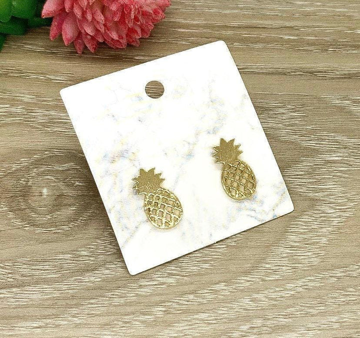 Boucles d'oreilles ananas, boucles d'oreilles tropicales, bijoux fruits, boucles d'oreilles minimalistes plage, bijoux gourmands, boucles d'oreilles bohèmes, cadeau pour mariage