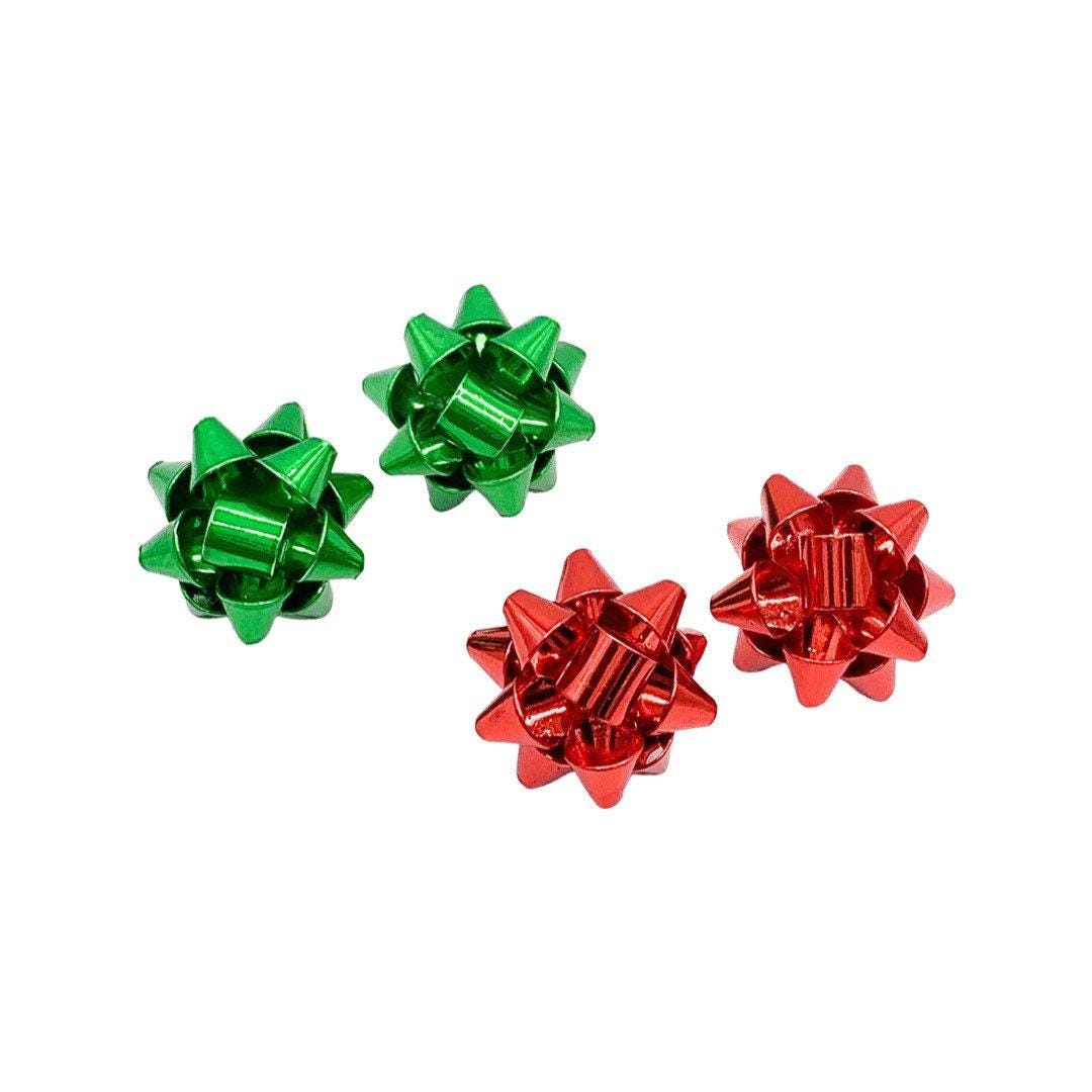 Christmas Earrings, Christmas Bow Stud Earrings, Christmas Jewelry, Festive Gift, Stocking Stuffer