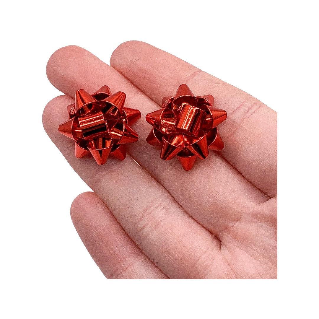 Christmas Earrings, Christmas Bow Stud Earrings, Christmas Jewelry, Festive Gift, Stocking Stuffer