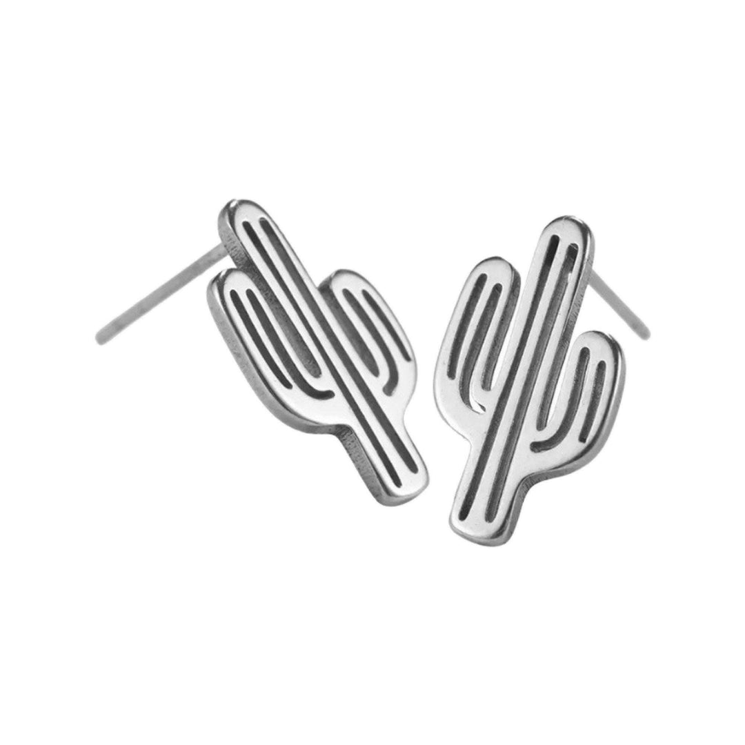 Cactus Stud Earrings, Saguaro Cactus Earrings, Cacti Jewelry, Succulent Earrings, Southwestern Jewelry, Desert Earrings, Bohemian Jewelry