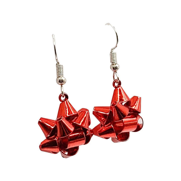 Christmas Earrings, Christmas Bow Stud Earrings, Christmas Jewelry, Festive Gift, Stocking Stuffer