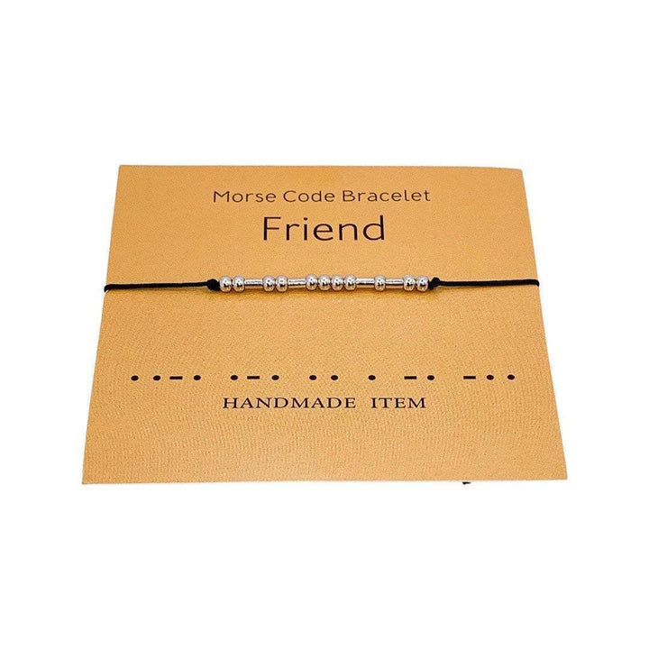 I Love You Morse Code Bracelet, Never Give Up Bracelet, Best Friend Bracelet, Friendship Bracelet, Female Friend Gift, Morse Code Jewelry