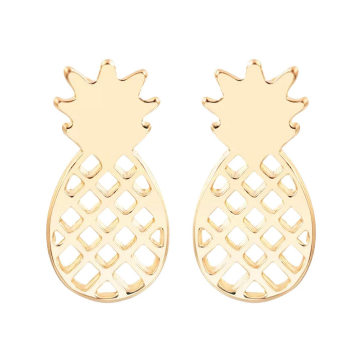 Boucles d'oreilles ananas, boucles d'oreilles tropicales, bijoux fruits, boucles d'oreilles minimalistes plage, bijoux gourmands, boucles d'oreilles bohèmes, cadeau pour mariage