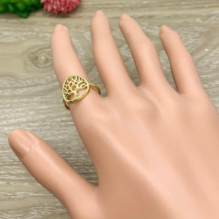 Bague Arbre Généalogique, Bague Celtique Branches d'Arbre, Cadeau pour Amoureux de la Nature, Bague Empilable, Bague de Promesse, Bague Remarquable, Bague Délicate, Bague Vie