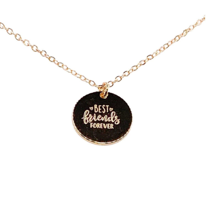 Collier « Meilleures amies pour toujours », Bijou minimaliste, Cadeau pour meilleure amie, Collier pour belle sœur, Cadeau pour demoiselle d'honneur, Pendentif gravé simple