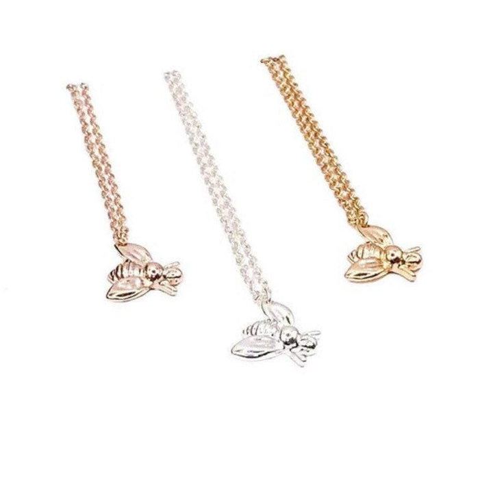 Collier Abeille Minuscule, Bijou Abeille, Cadeau pour les Amoureux des Abeilles, Collier Insecte, Collier Breloque Abeille Mignonne, Bijou Unique, Collier Abeille Délicat