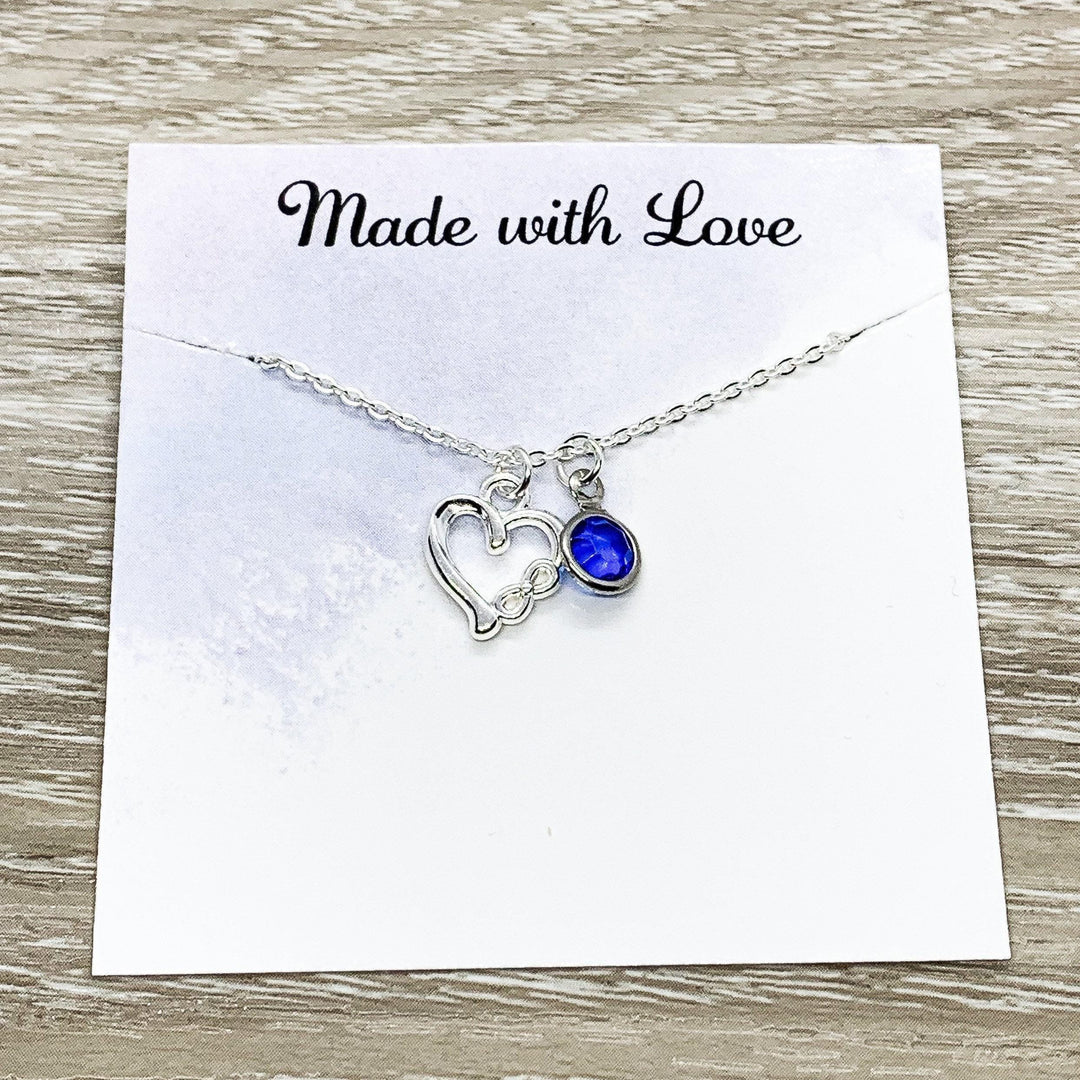 Collier Cœur Infini Minuscule, Collier Cœur Argenté Délicat, Collier Maman, Collier Amitié, Bijou en Forme de Cœur, Cadeau d'Anniversaire