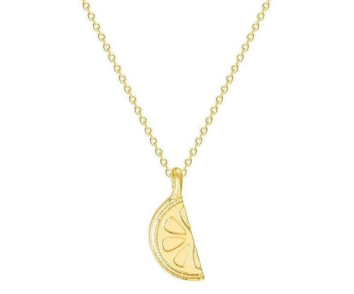 Collier citron, pendentif tranche de citron, bijou agrumes, collier fruit, cadeau rafraîchissant pour une amie, collier limonade, bijou d'été