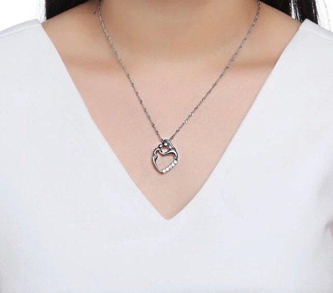 Collier Maman et Bébé, Cadeau pour nouvelle maman, Collier Maman, Bijou de maternité, Cadeau de félicitations pour nouvelle maman, Cadeau de naissance