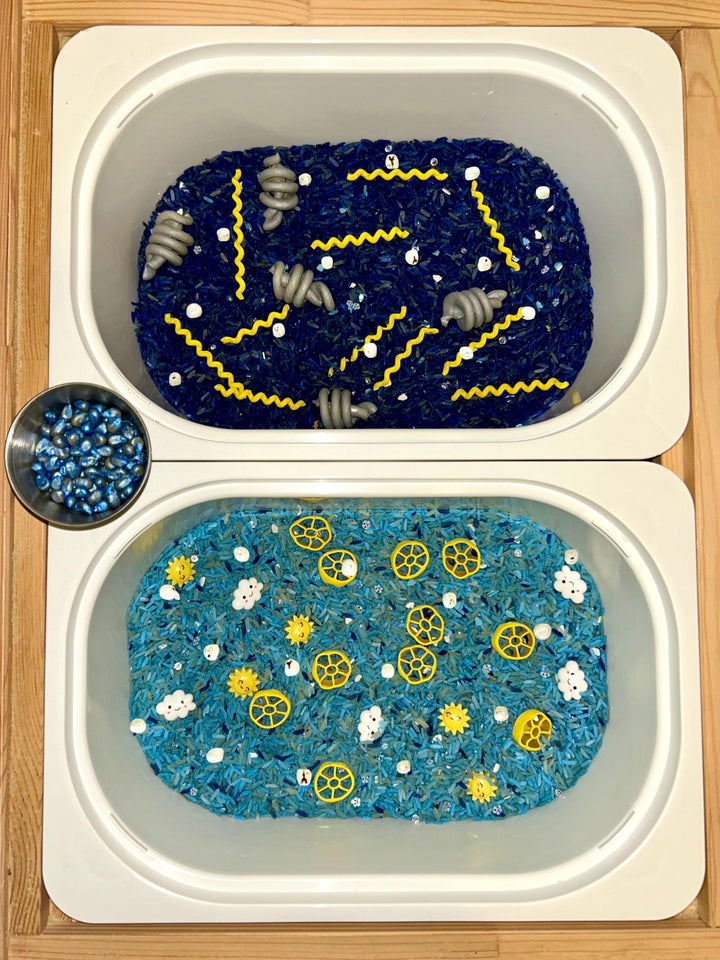 Weather Wonders Sensory Mix | Rain, Storm, Lightning & Sunshine | Preschool STEM | Montessori Weather Activity | Playtime Filler for Kids
