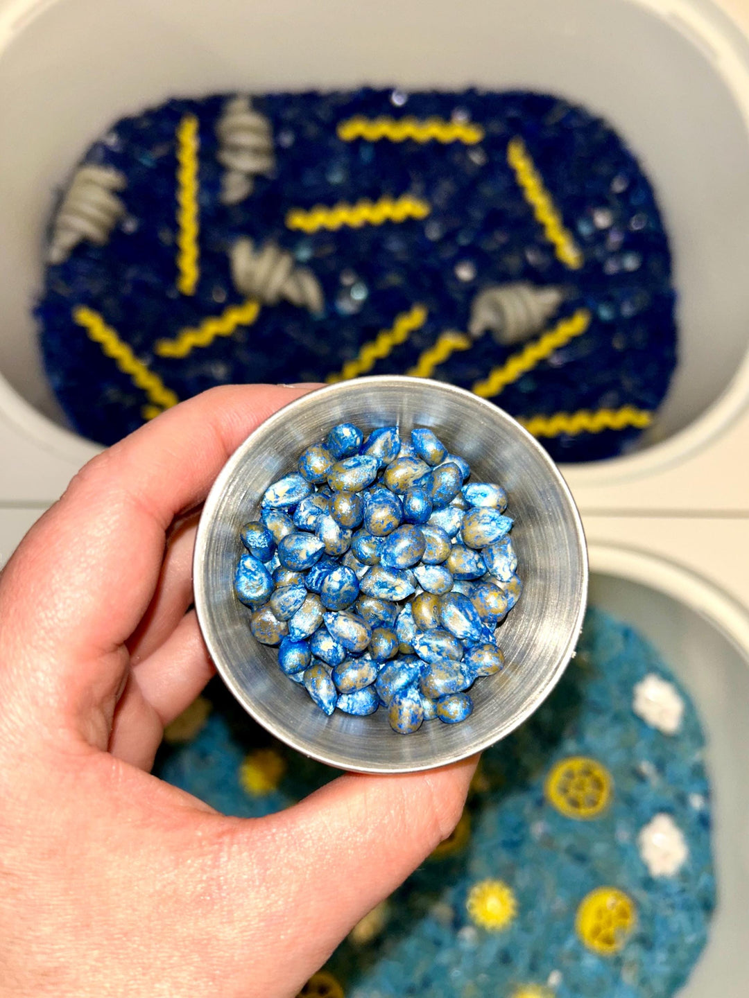 Sunny vs Stormy Weather Sensory Bin Mix | Lightning, Clouds, Rain and Sun Filler | Montessori Learning | Playtime Exploration for Preschool