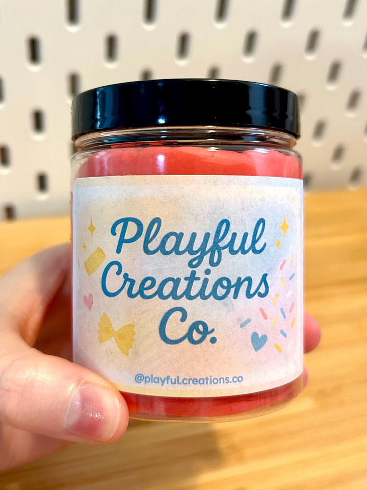 Sparkly Colorful Handmade Playdough | Bright Rainbow Sensory Dough for Kids | Non-Toxic, Soft Play Dough | Custom Party Favors