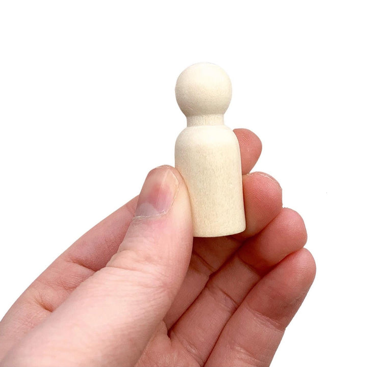 Natural Beechwood Wooden Bus with 10 Peg Dolls | Montessori Toy | Open-Ended Play | Waldorf Inspired Wooden Vehicle | Handmade Kids Gift