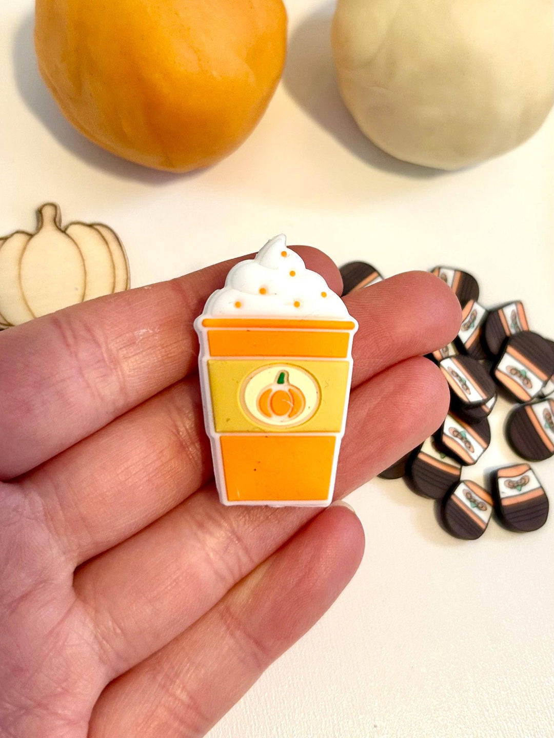 Candy Corn Fall-Themed Playdough Set | Autumn Sensory Dough Kit | Handmade Non-Toxic Playdough with Loose Parts | Montessori Play