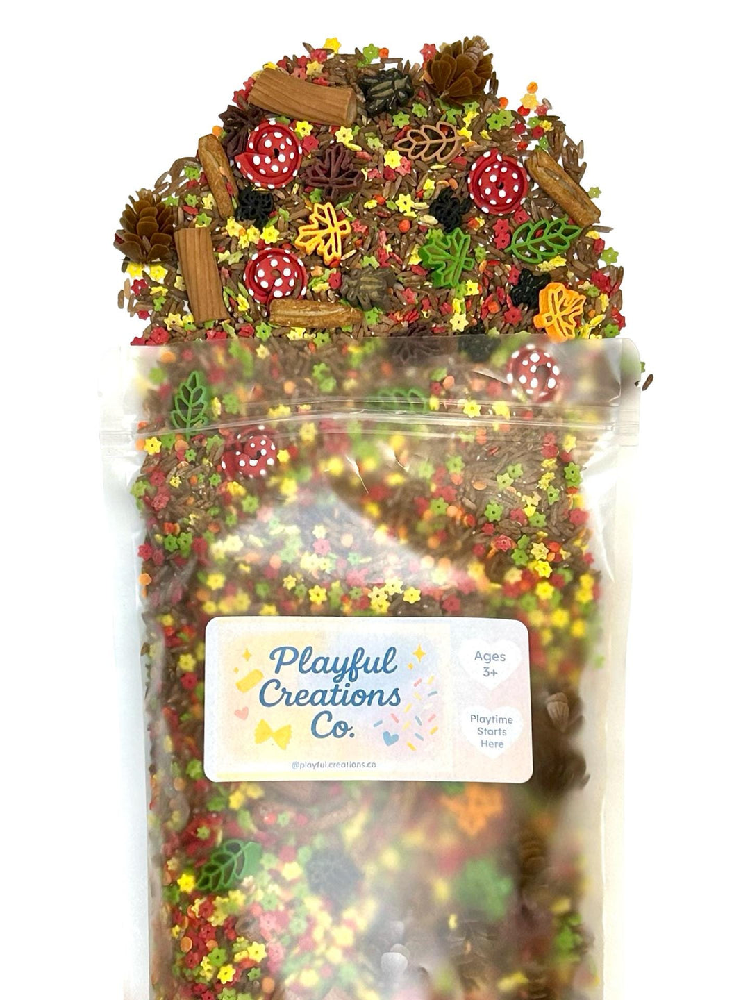 Woodland Critters Sensory Mix | Forest Animals Sensory Filler | Montessori Small World Play | Fox Squirrel Hare Pasta Mix | Nature Play Bin