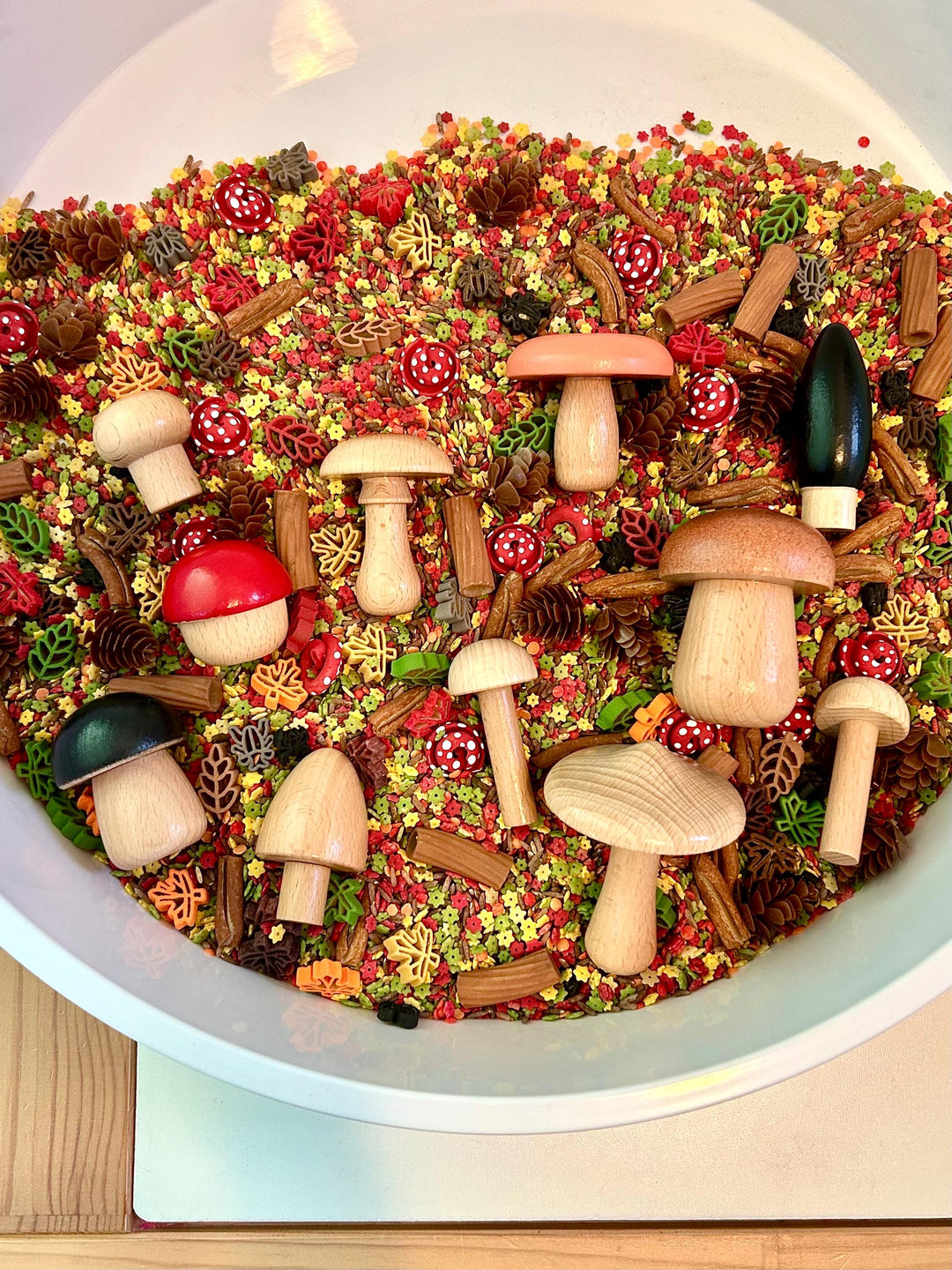 Into the Woods Sensory Filler | Woodland Wonders Mix | Nature Sensory Bin | Montessori Play Tray | Forest Small World Setup for Children