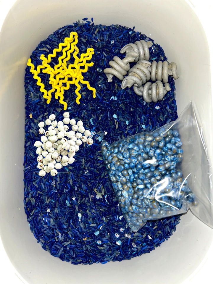 Weather Wonders Sensory Mix | Rain, Storm, Lightning & Sunshine | Preschool STEM | Montessori Weather Activity | Playtime Filler for Kids