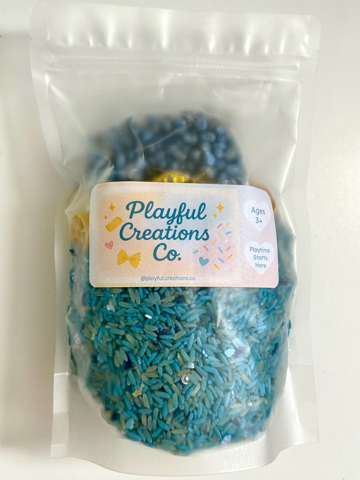 Sunny vs Stormy Weather Sensory Bin Mix | Lightning, Clouds, Rain and Sun Filler | Montessori Learning | Playtime Exploration for Preschool