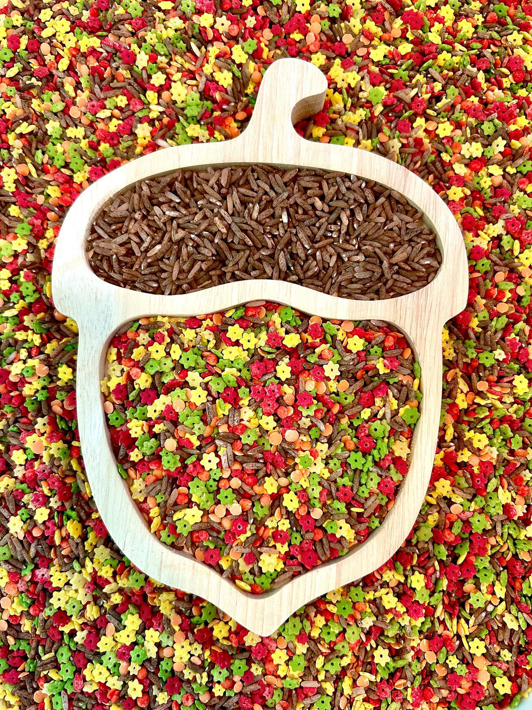 Woodland Critters Sensory Mix | Forest Animals Sensory Filler | Montessori Small World Play | Fox Squirrel Hare Pasta Mix | Nature Play Bin