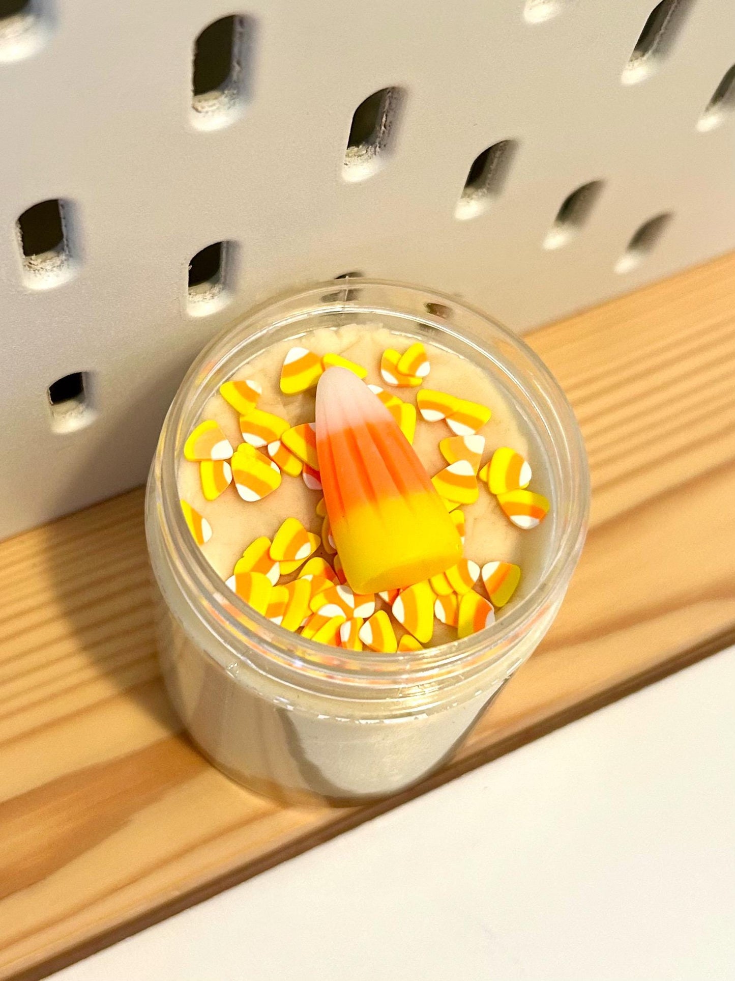 Candy Corn Fall-Themed Playdough Set | Autumn Sensory Dough Kit | Handmade Non-Toxic Playdough with Loose Parts | Montessori Play