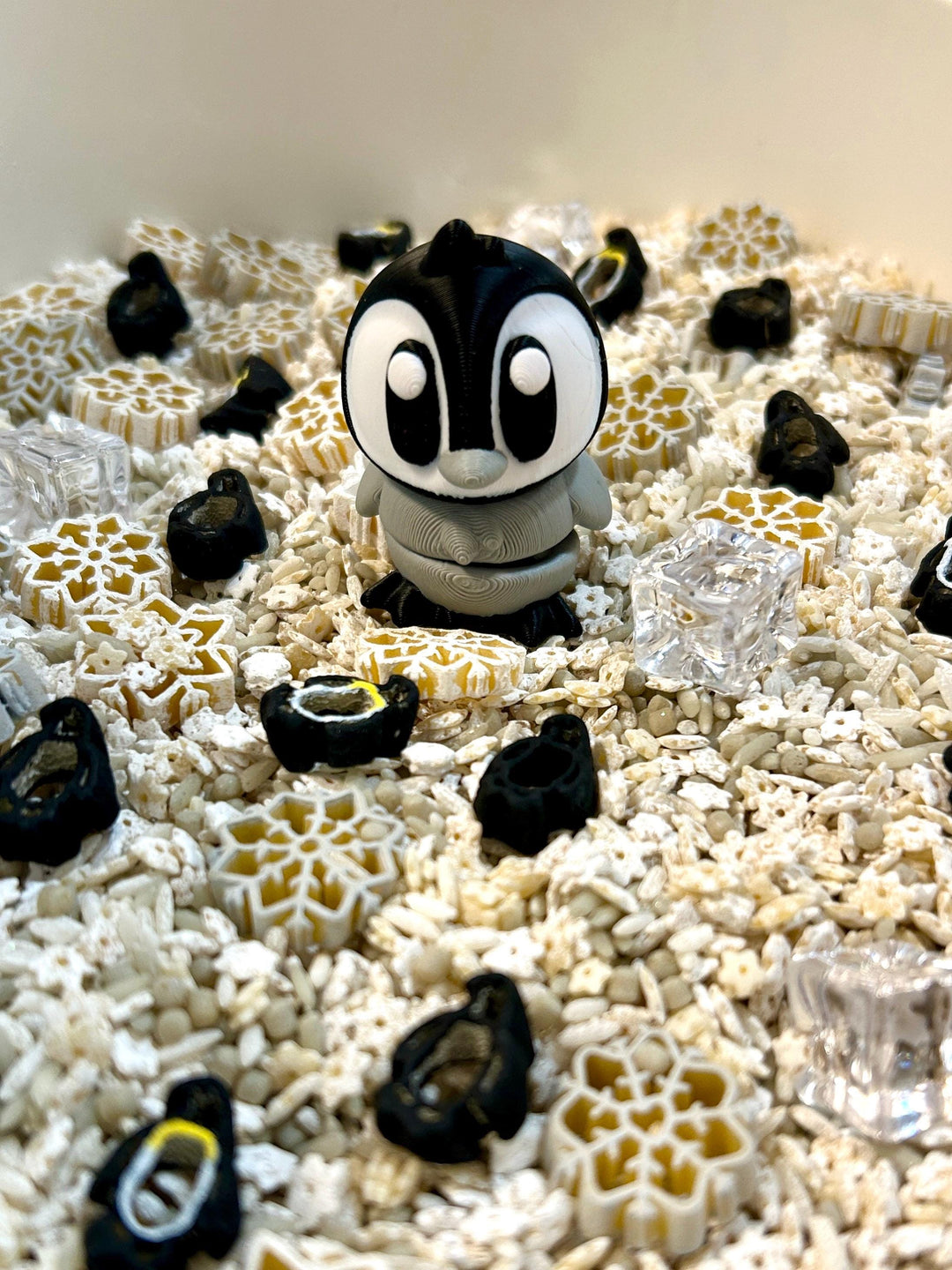 Arctic Penguin Sensory Filler Mix | Winter Sensory Bin | Snow & Ice Play | Polar Gross Motor Skills | Montessori-Inspired Play | Learning