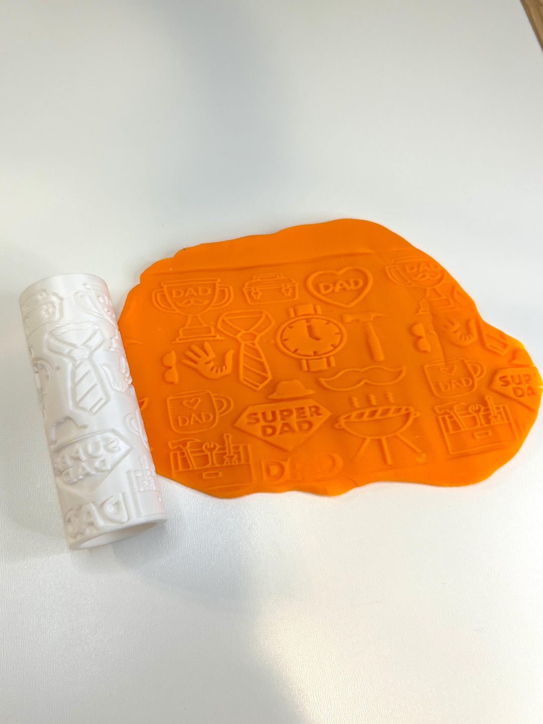 3D Printed Texture Roller | Playdough Tool | Eco-Friendly PLA | Dough, Clay, Kinetic Sand & Baking Accessory for Kids | Sensoey Play Toy