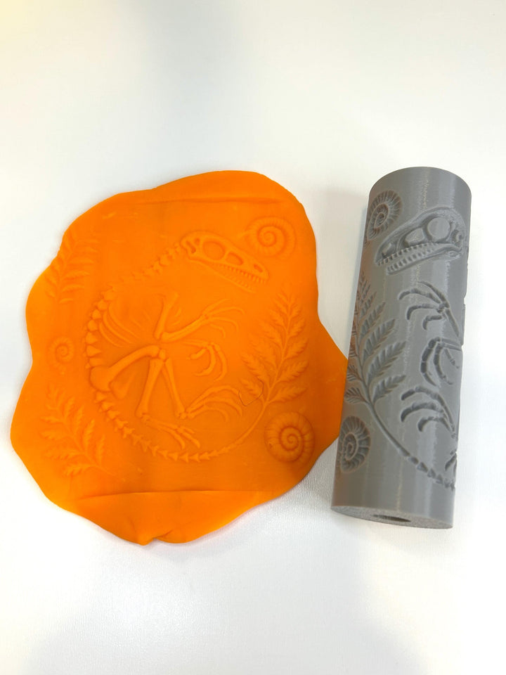 3D Printed Texture Roller | Playdough Tool | Eco-Friendly PLA | Dough, Clay, Kinetic Sand & Baking Accessory for Kids | Sensoey Play Toy