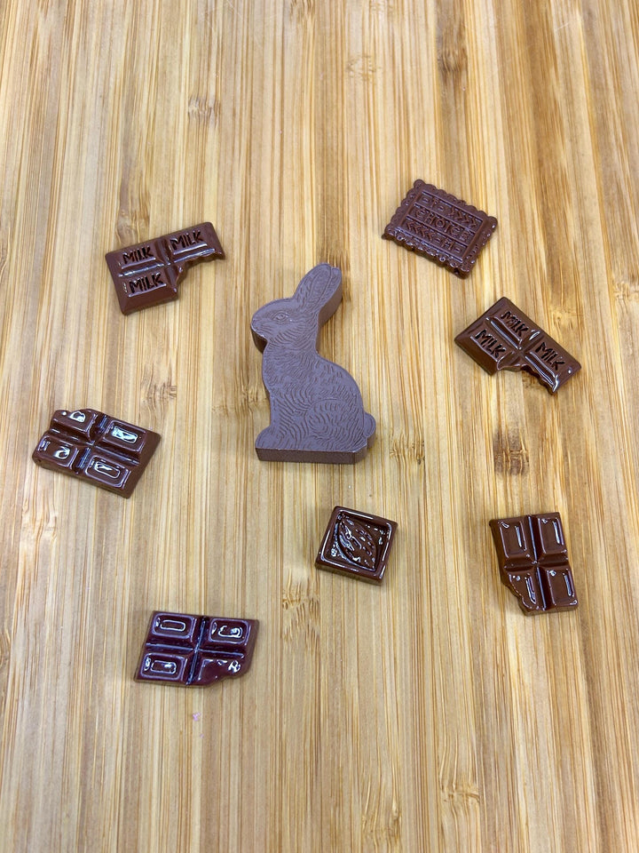 Chocolate Lover Sensory Filler Mix | Chocolatey Sweet Treats Charms | Brown Tones Bin | Cocoa Inspired Loose Parts | Montessori Play