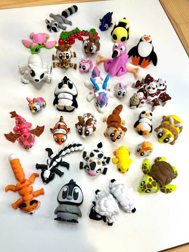 Articulated Animals | 3D Printed Creature Figurines | Trinket Container | Small World Play | Fidget Toy | Easter Basket Filler Gift
