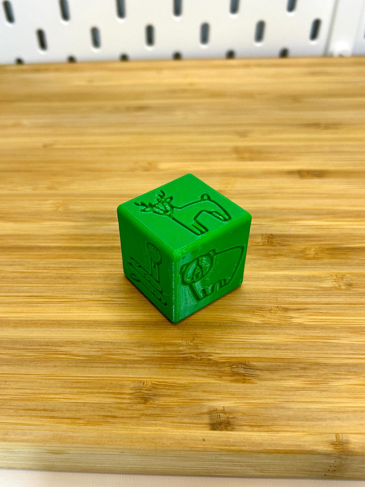 3D Printed Texture Stamper Cube | Playdough Tool | Eco-Friendly PLA | Dough, Clay, Kinetic Sand & Baking Accessory for Kids | Sensory Play