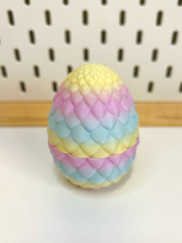 3D Printed Easter Egg | Rainbow Trinket Container | Bunny Articulated Figurine | Small World Play | Chick Fidget Toy | Easter Basket Gift