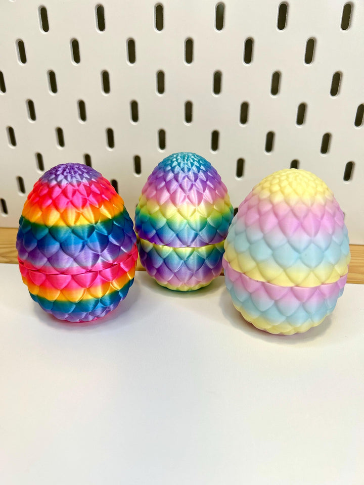 Bunny Figurine | Articulated Animals | 3D Printed Easter Egg | Trinket Container | Small World Play | Fidget Toy | Easter Basket Filler Gift