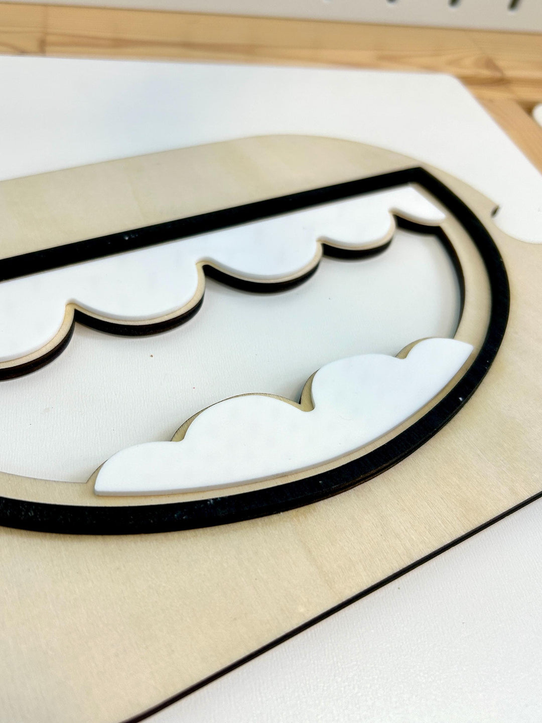 Small Mouth with Teeth TROFAST Lid | Wooden Flisat Sensory Table Insert | Dental Health Tray | Dentist Pretend Play | Montessori Activity