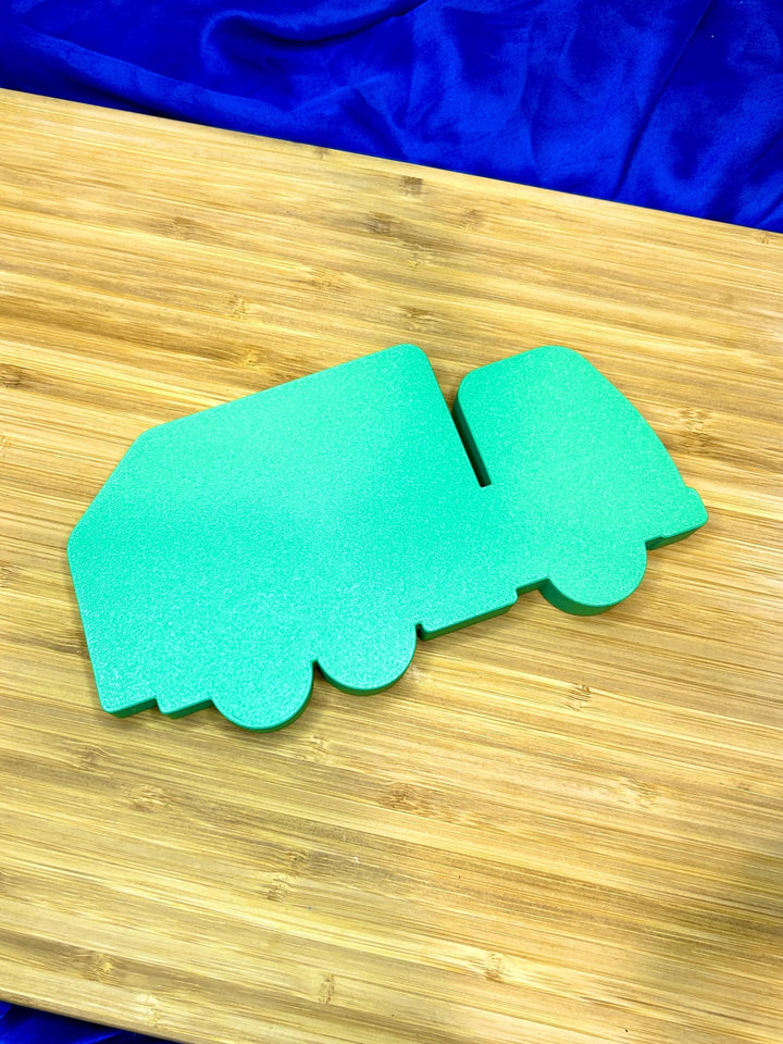 Recycling Sensory Filler Mix | Earth Day Sensory Bin | Green & Blue Filler | Garbage Truck Theme | Montessori Learning | Flisat Table Fun