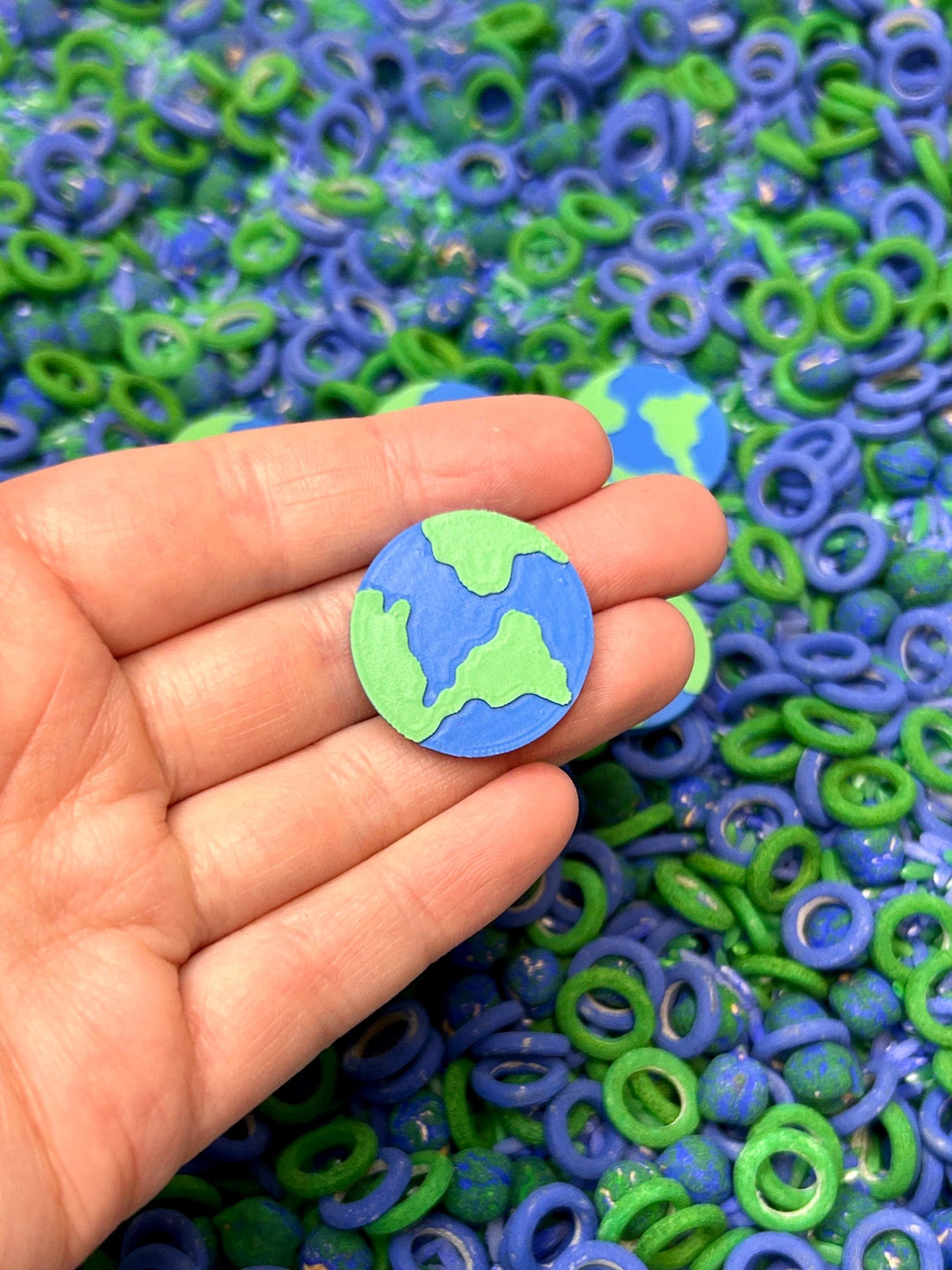 Earth Day Sensory Play Set | Garbage Man Truck Bin | 3D Printed Green Recycling Trinket Tray | Montessori Play | Flisat Table Accessory