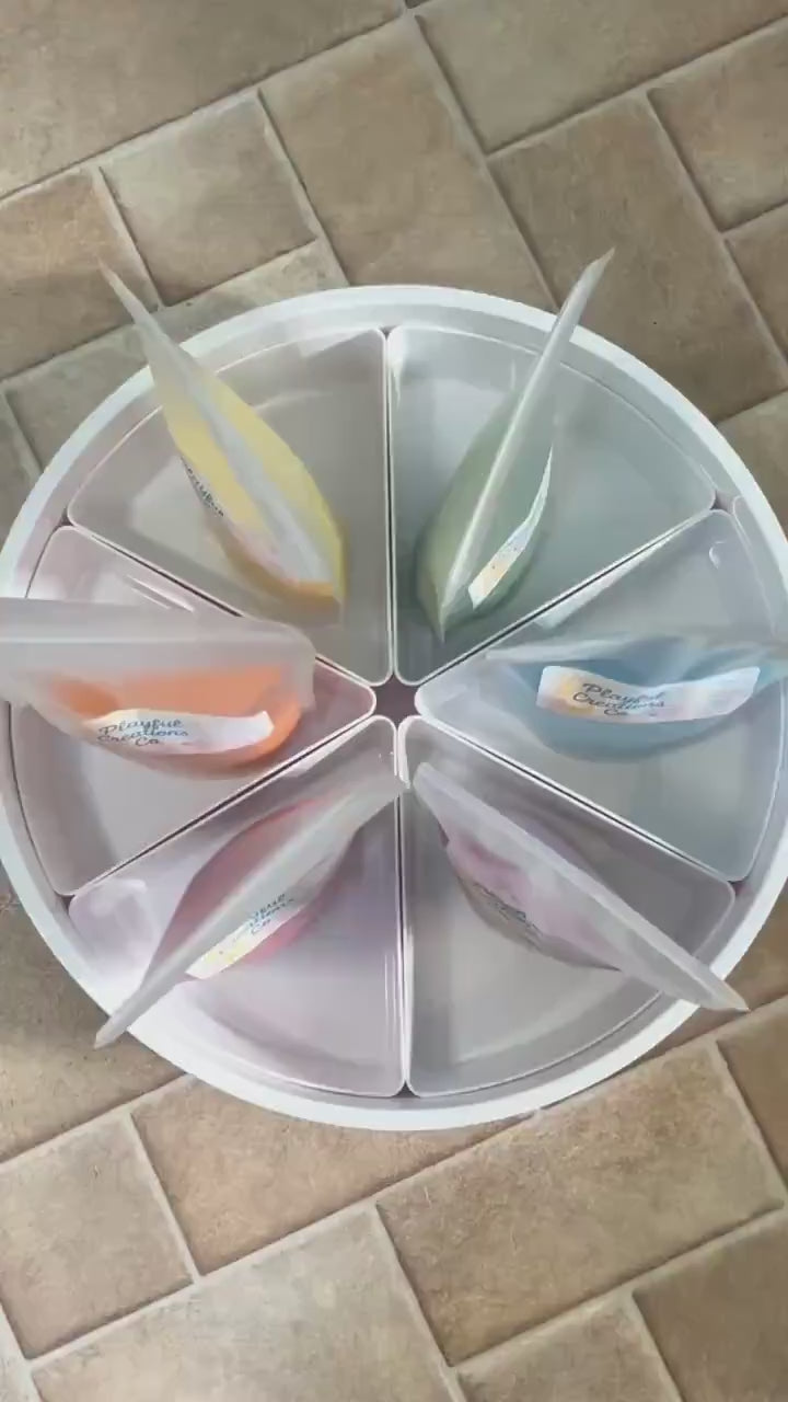 Create Your Own Rainbow Rice Kit for Sensory Bins | Playful Tuff Tray Setup | Brightly Painted Rice for Children |  Colorful Homeschool Play