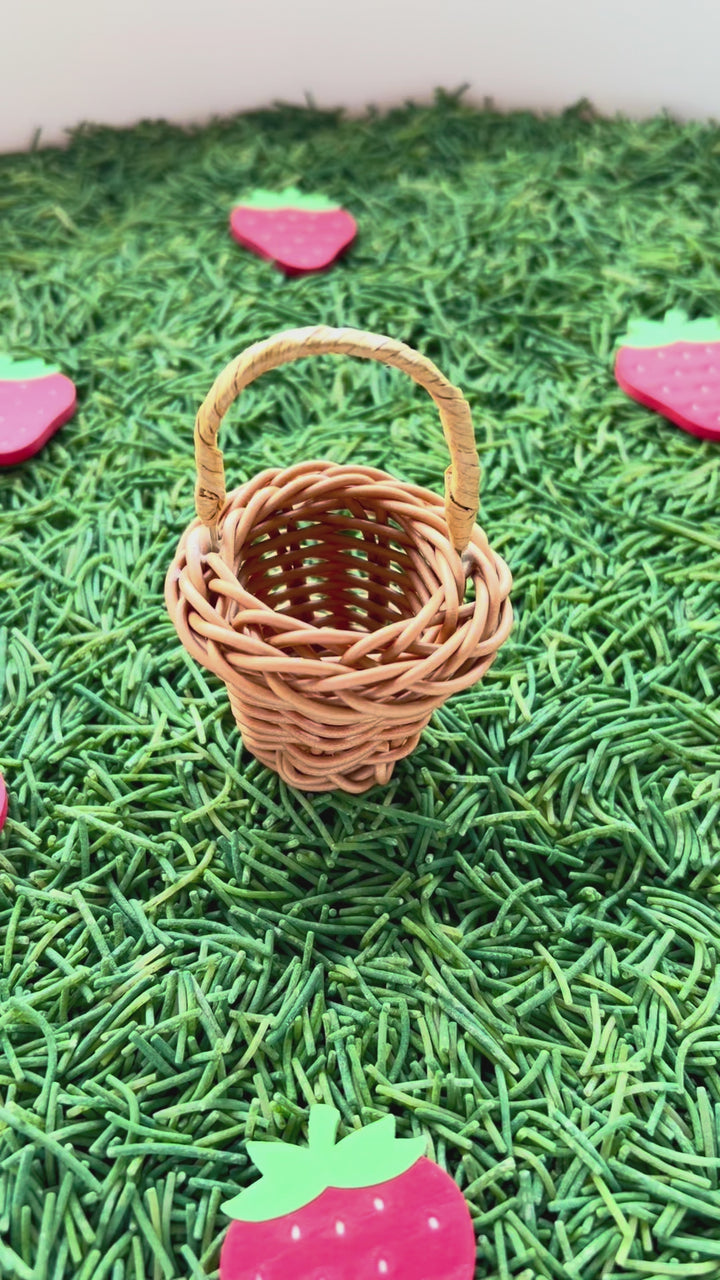 Miniature Whicker Basket | Small World Play