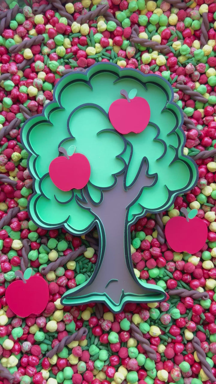 3D Printed Apple Loose Parts (flat)