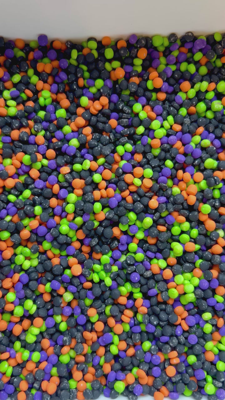 Halloween Magic Couscous Sensory Filler Mix | Black, Green, Purple &amp; Orange