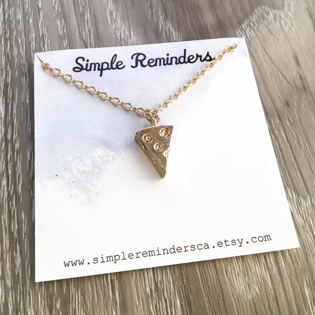 Pizza Necklace Silver, Friendship Necklace, Best Friend Gift, Gold Pizza Jewelry, Pizza Lover Gift, Cheesy Pizza Charm, BFF Gift, Birthday