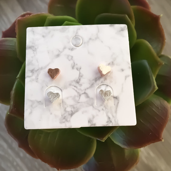 Dainty Heart Stud Earrings, Tiny Heart Earrings, Rose Gold Stud Earrings, Dainty Jewelry, Bridesmaid, Minimalist Stud Earrings, Friendship