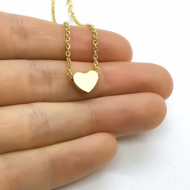 Long Distance Friends Gift, Dainty Heart Necklace with Gift Box, Friendship Gifts, Necklace Quote Card, Meaningful Jewelry, Christmas Gift