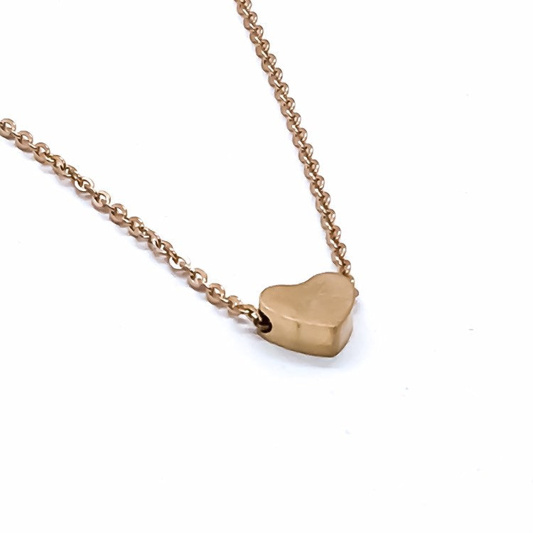 Long Distance Friends Gift, Dainty Heart Necklace with Gift Box, Friendship Gifts, Necklace Quote Card, Meaningful Jewelry, Christmas Gift