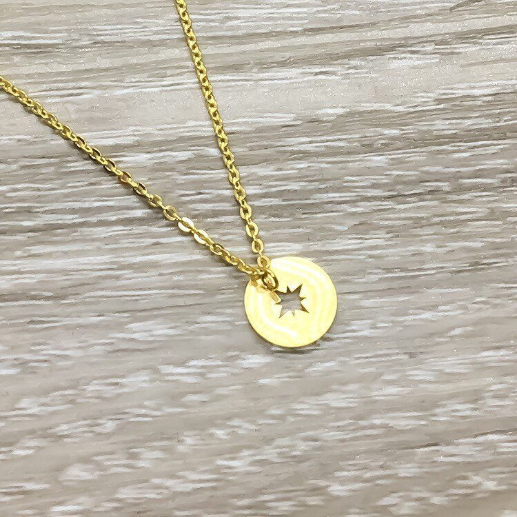 Maid of Honor Gift, Maid of Honor Proposal Necklace with Card, Tiny Compass Necklace, Will You Be My Bridesmaid Card, Gift for Her