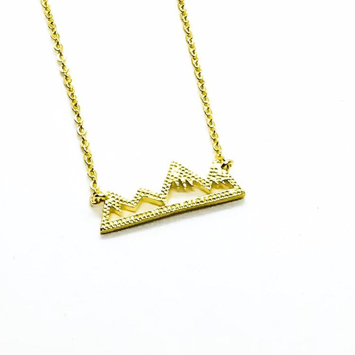 Strength Gift, Mountain Necklace, Dainty Rose Gold Jewelry, Uplifting Gift, Encouragement Card, Friendship Necklace, Graduation Gifts