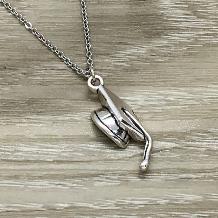 Graduation Hat Necklace, Grad Cap Charm Necklace, Grad Friends Gift, Graduation Pendant, Class of 2019 Jewelry, Gift from Mom for Daughter