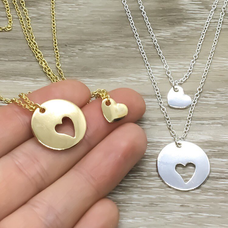 Mother Daughter Matching Necklace Set for 2, Mother's Day Gift from Daughter, Mom Jewelry, Gift for Mama, Gift for Daughter, Special Bond