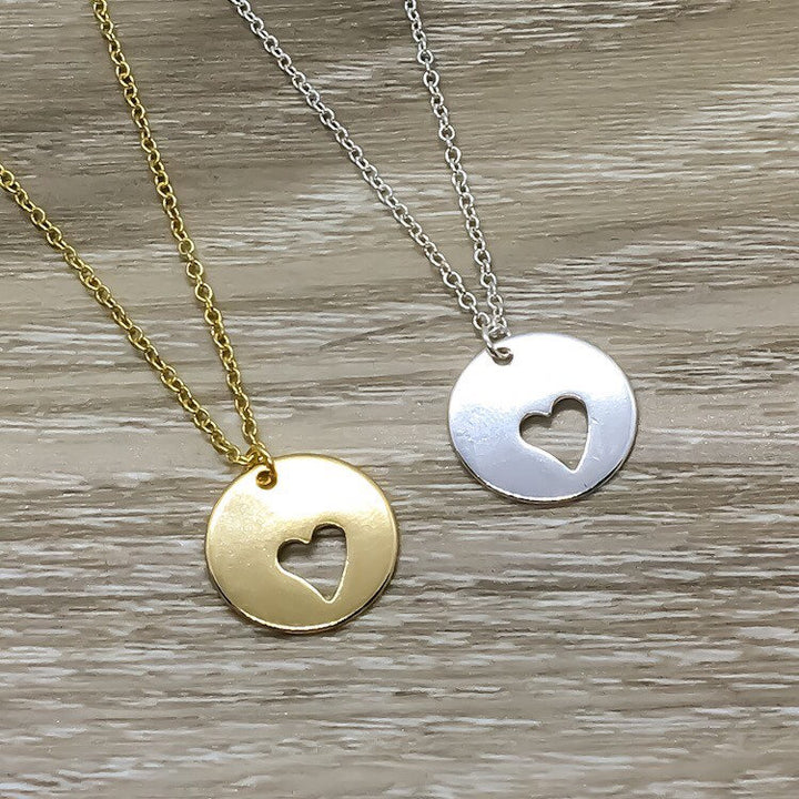 Pregnancy Announcement Gift, Baby Coming Soon Necklace, New Grandma Gift, Heart Jewelry, Meaningful Necklace with Card, Grandmother Gift