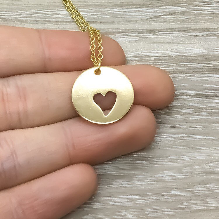 Pregnancy Announcement Gift, Baby Coming Soon Necklace, New Grandma Gift, Heart Jewelry, Meaningful Necklace with Card, Grandmother Gift